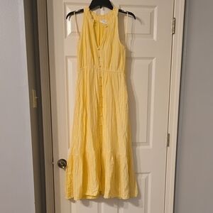 Time and Tru Yellow Maxi Dress
